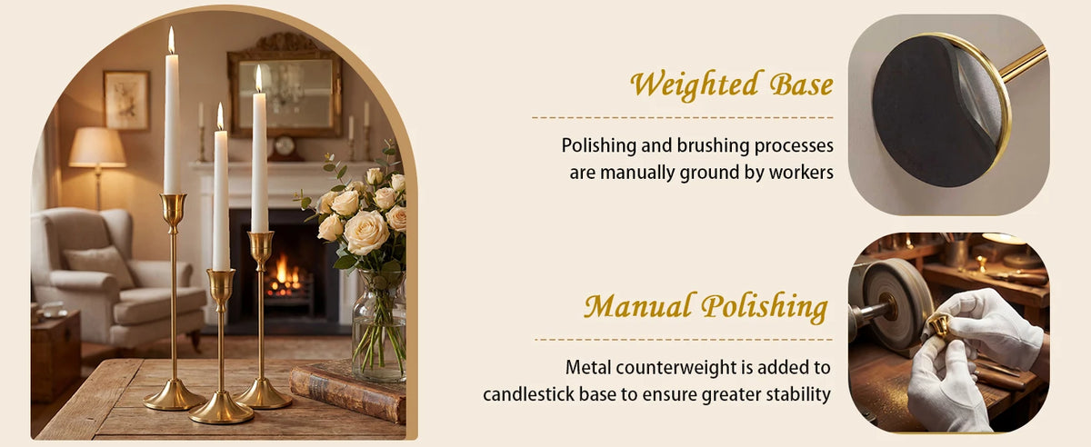 Set of  Taper candle Holders