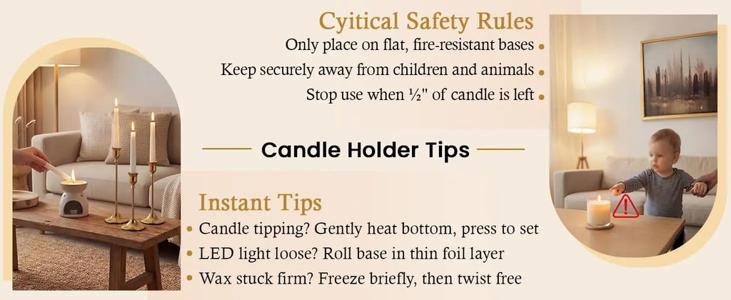 Set of  Taper candle Holders