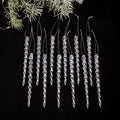 Crystal Clear Tree Ornaments 12pcs